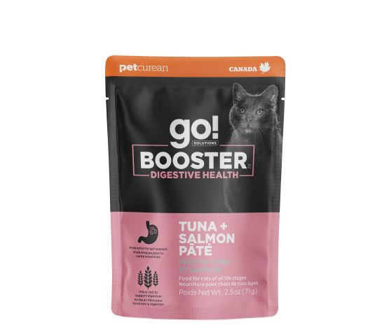 Petcurean Go! Booster Digestive Health Tuna And Salmon Pate For Cat 2.5oz