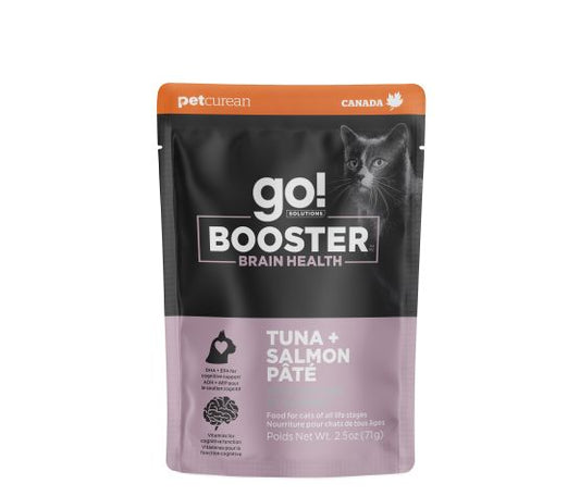 Petcurean Go! Booster Brain Health Tuna And Salmon Pate For Cat 2.5oz
