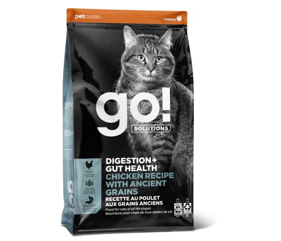Petcurean Go! Digestion + Gut Health Chicken Recipe With Ancient Grains For Cat 3lb