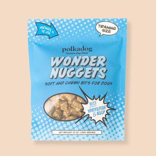 Polkadog Wonder Nuggets Dog Treats Whitefish & Kelp 10oz
