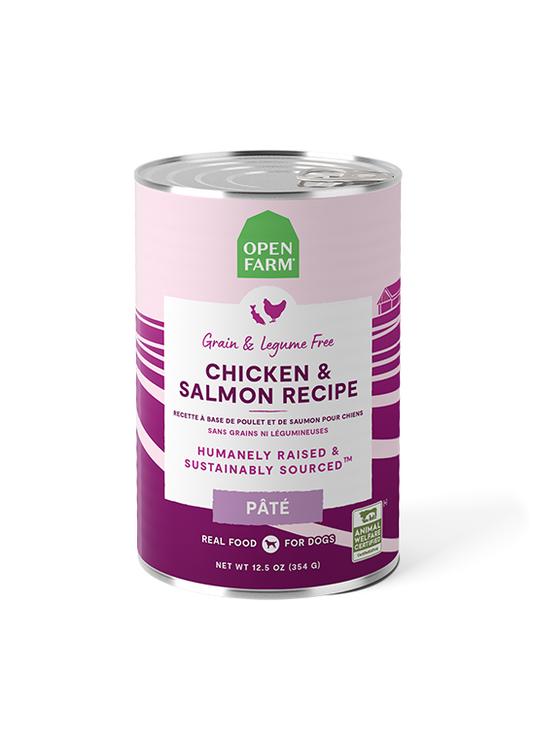 Open Farm Chicken & Salmon Pâté for Dogs 12.5 oz can