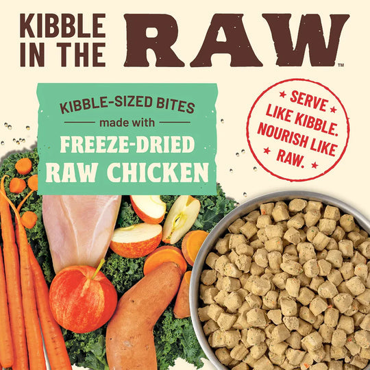 Primal Kibble in the Raw Freeze Dried Dog Food Chicken Formula 9lb