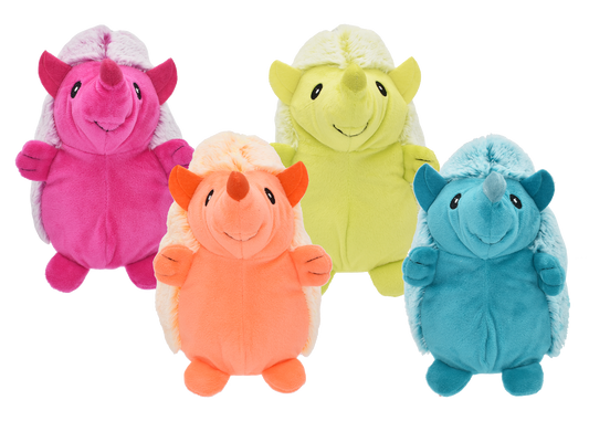 Multipet Plush Dog Toy Hedgehogs 8in Assorted