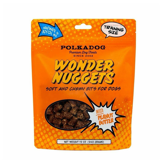 Polkadog Wonder Nuggets Soft & Chewy Dog Treats, Peanut Butter, 12oz