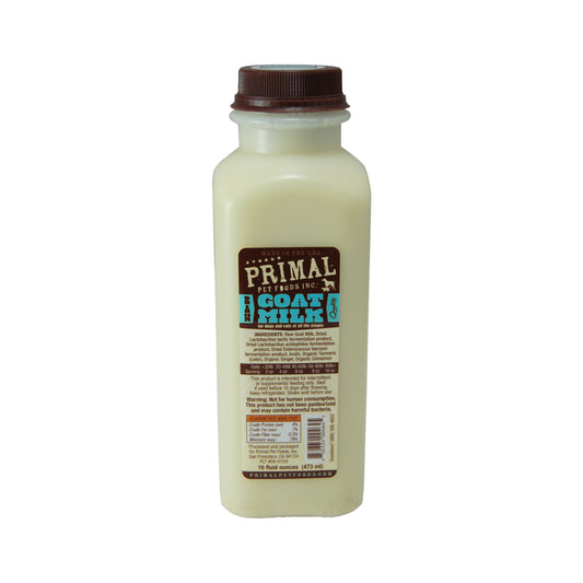 Primal Frozen Raw Goat Milk Bottle, 16fl oz