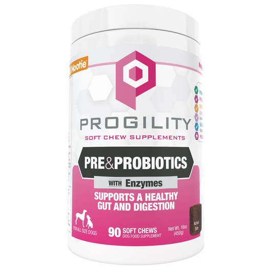 Nootie Progility Pre & Probiotics Soft Chew Supplement for Dogs 90ct