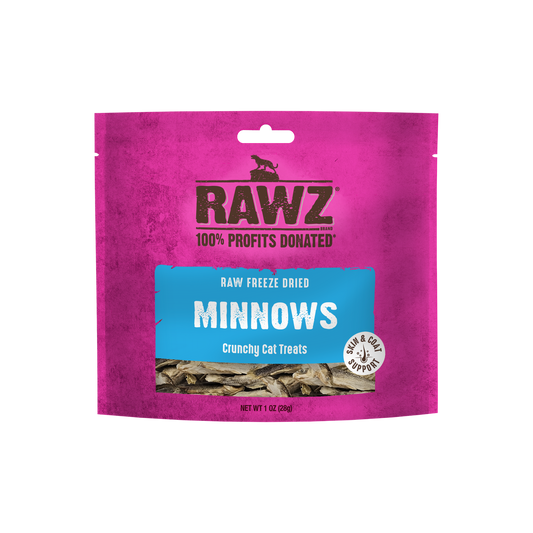 Rawz Cat Treats Freeze Dried Minnows & Goats Milk 1.oz