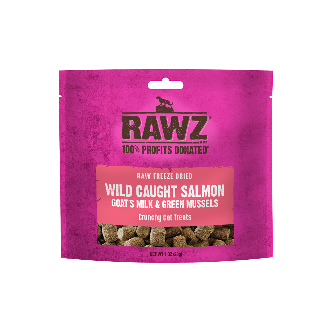 Rawz Cat Treats Freeze Dried Salmon & Goats Milk 1.oz