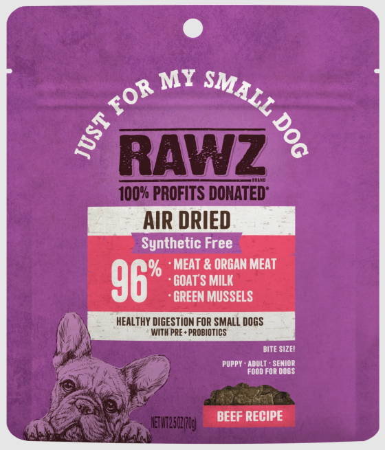 Rawz Air Dried "Just for My Small Dog" Beef Recipe 2.5oz