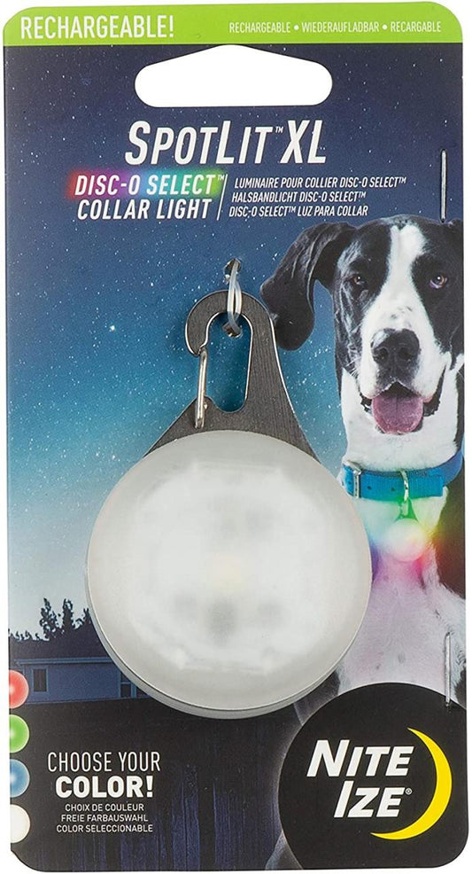 Nite Ize - SpotLit XL Rechargeable Collar Light - White