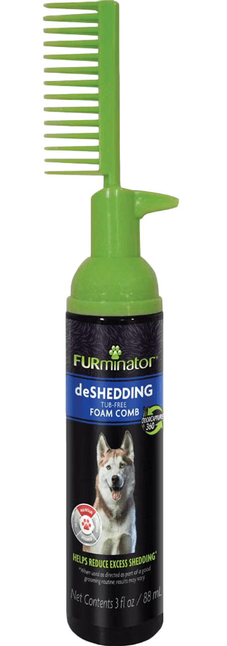 Furminator Rinse Free Foam Comb for Dogs 3oz