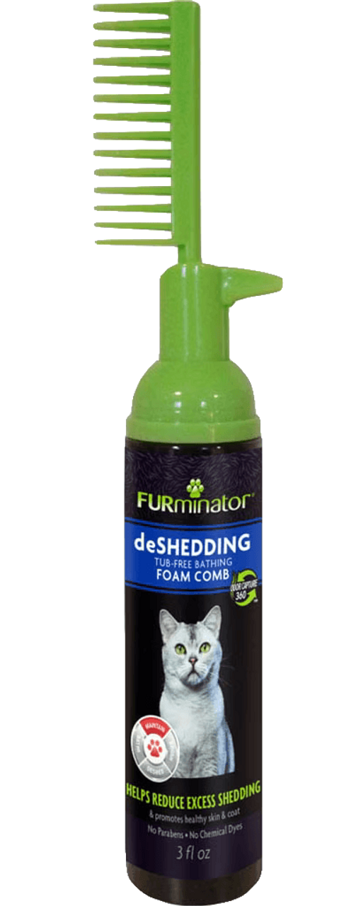 Furminator Rinse Free Foam Comb for Cats 3oz
