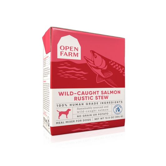 Open Farm Wild-Caught Salmon Rustic Stew For Dogs 12.5oz Tetra