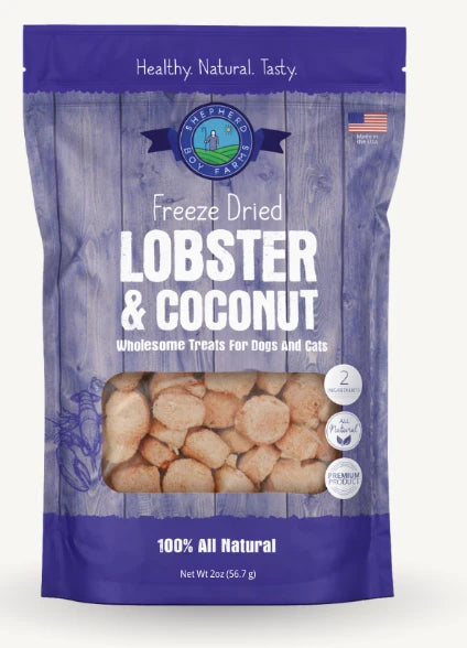 Shepherd Boy Farm Freeze-Dried Lobster & Coconut Dog Treats 2oz