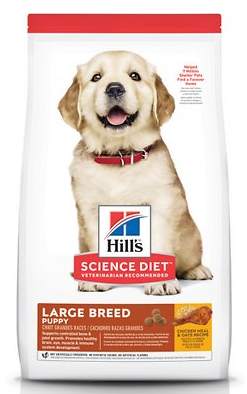 Hill’s Science Diet Puppy Large Breed Chicken Meal & Oat Recipe Dry Dog Food 30lb