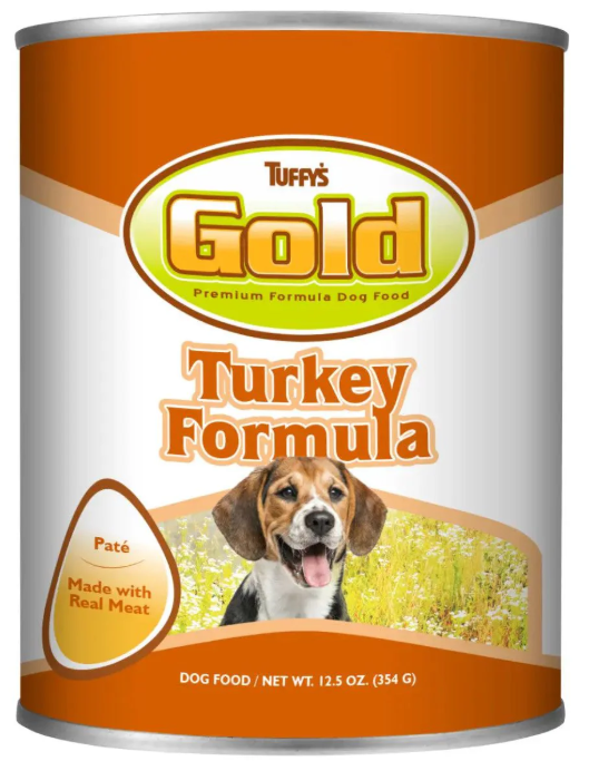 Tuffy's Gold Wet Dog Food 12.5oz  Turkey Pate