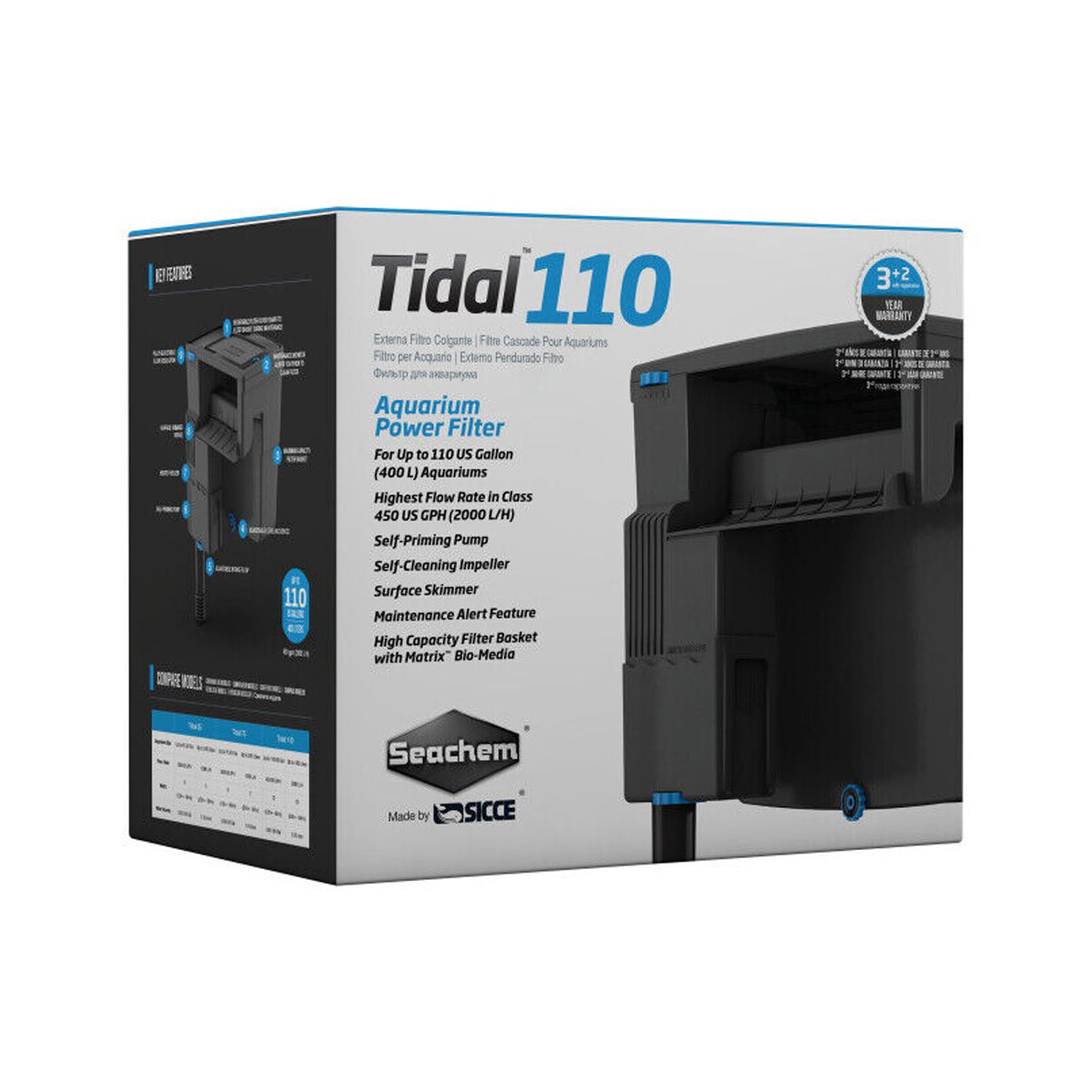Seachem Tidal 110 Aquarium Power Filter