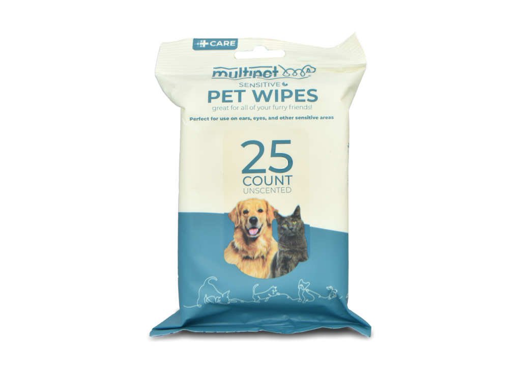 Multipet Sensitive Area Pet Wipes 25ct