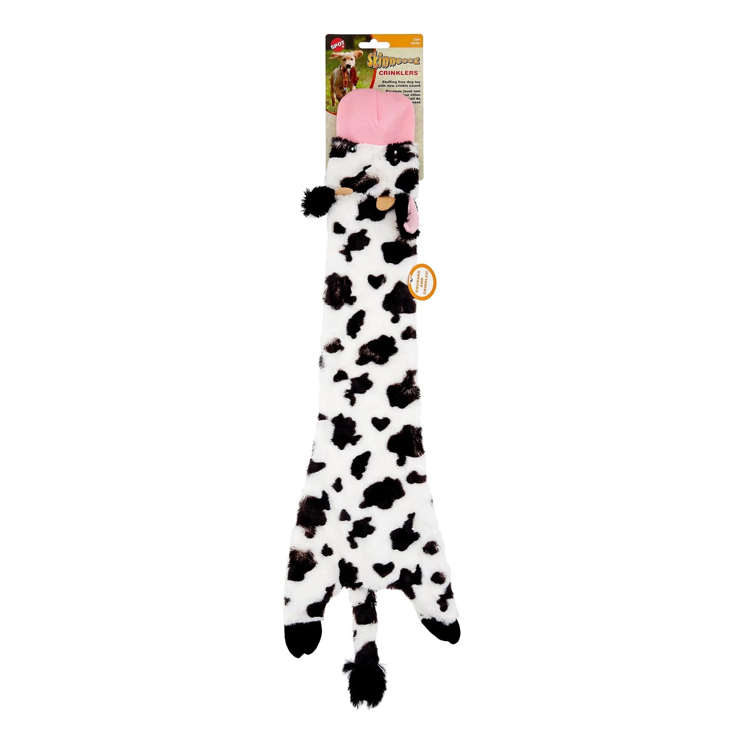 SPOT Skinneeez Crinklers Cow 23in