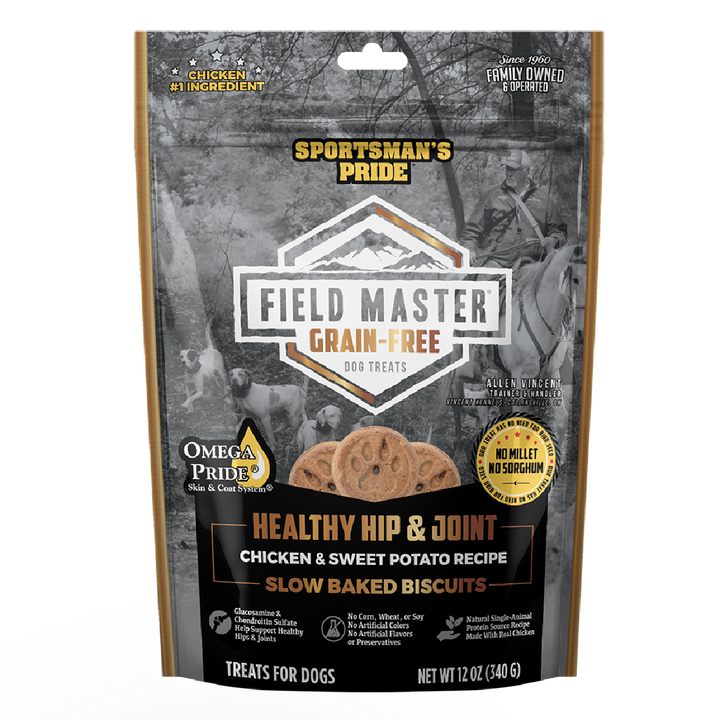 Sportsman's Pride Field Master Grain Free Healthy Hip & Joint Chicken Biscuits 12oz bag