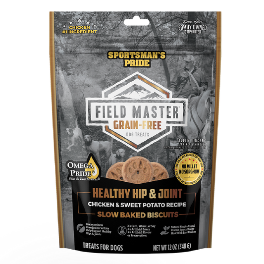 Sportsman's Pride Field Master Grain Free Healthy Hip & Joint Chicken Biscuits 12oz bag