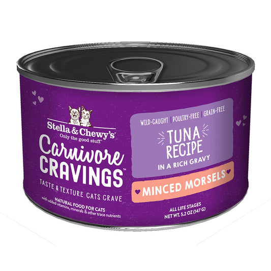 Stella & Chewy's Cat Carnivore Cravings Minced Morsels Tuna 5.2oz