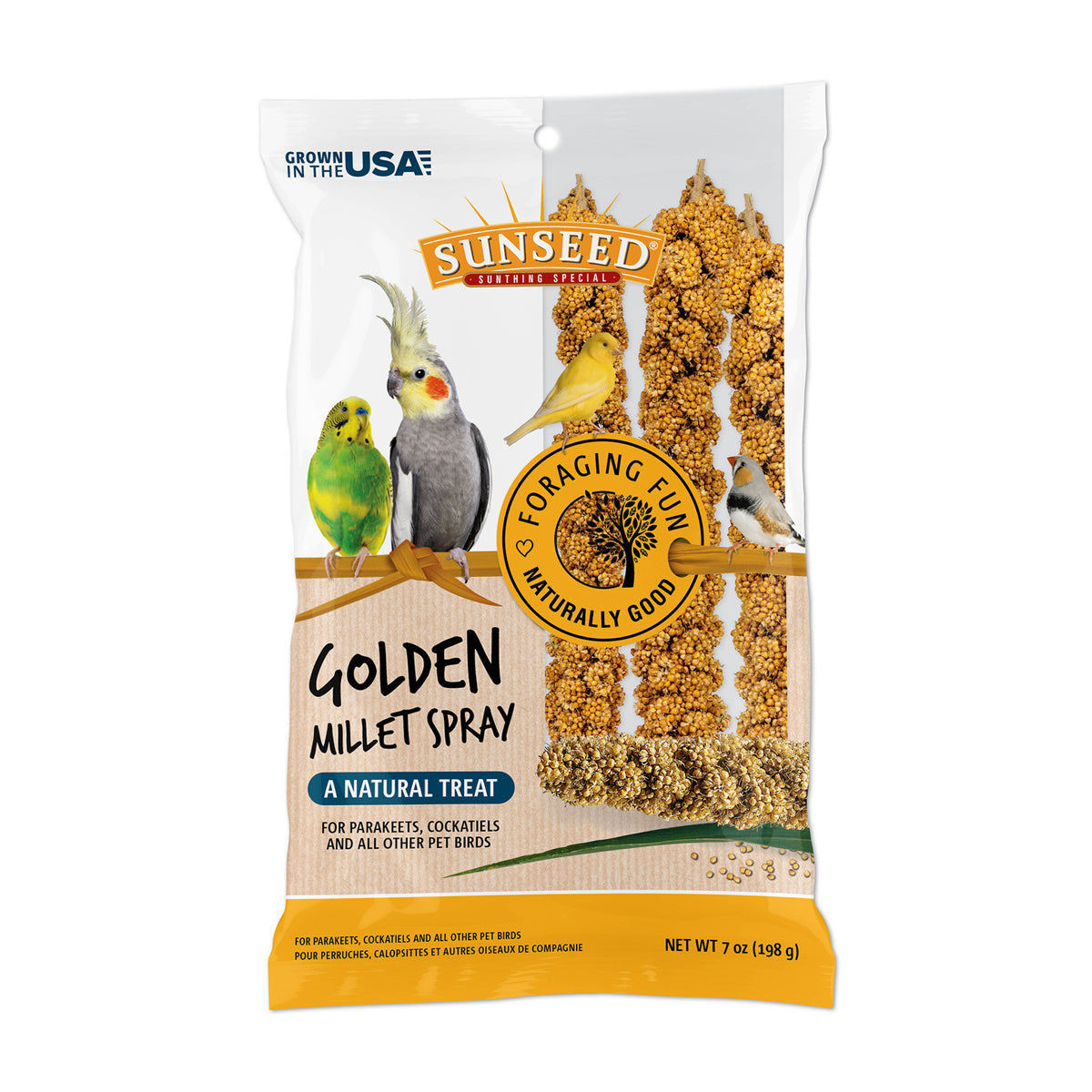 Sunseed Millet Spray, 7oz Bag