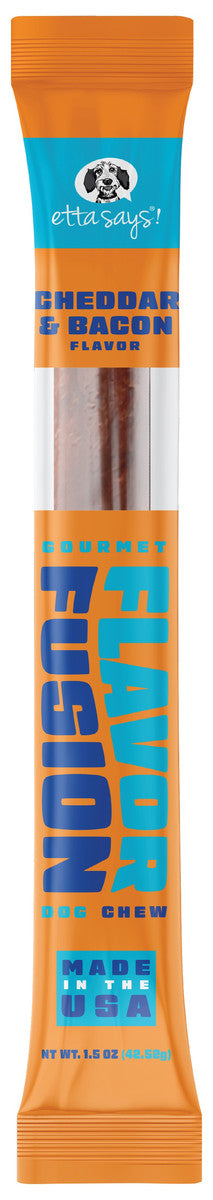 Etta Says! Flavor Fusion Dog Chew Cheese and Bacon 1.5 oz