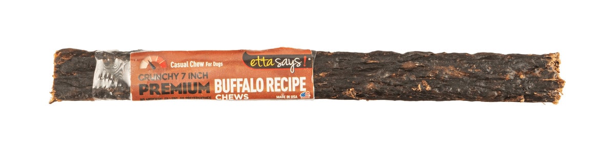 Etta Says! Premium Crunchy Buffalo Dog Chew 7in