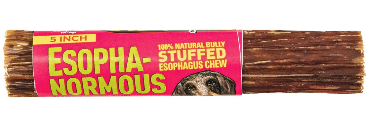 Etta Says Dog Chew Espoha Normous Bully Stuffed Esophagus 5in Single