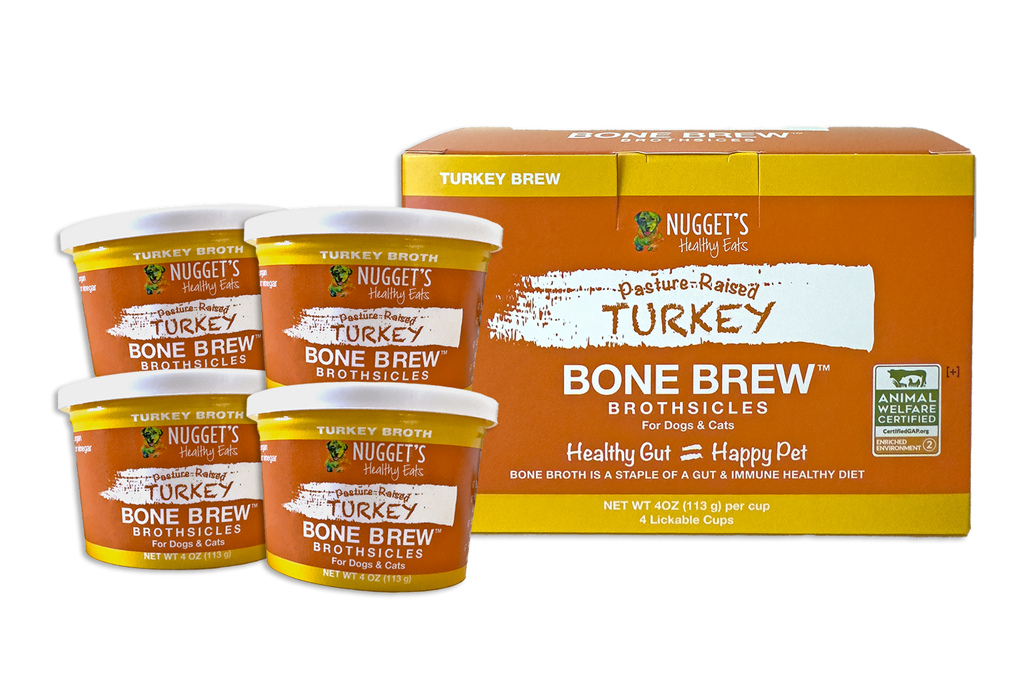 Nuggets Healthy Eats Bone Brew Turkey Brothsicles 4pk