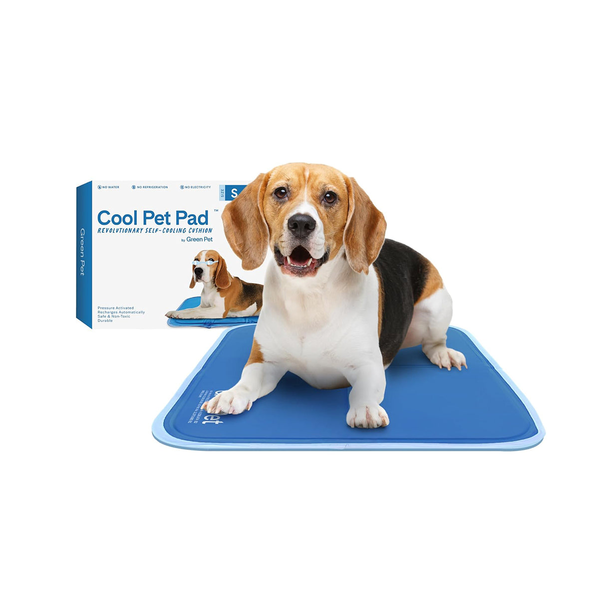 The Green Pet Shop Dog Cooling Mat, Small, Blue