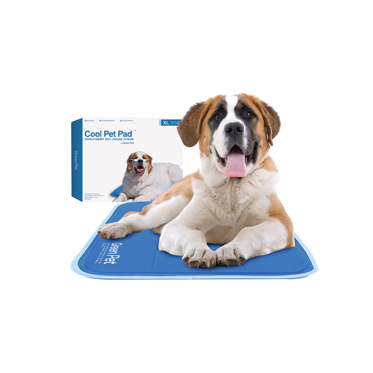 The Green Pet Shop Dog Cooling Mat, Extra Large, Blue
