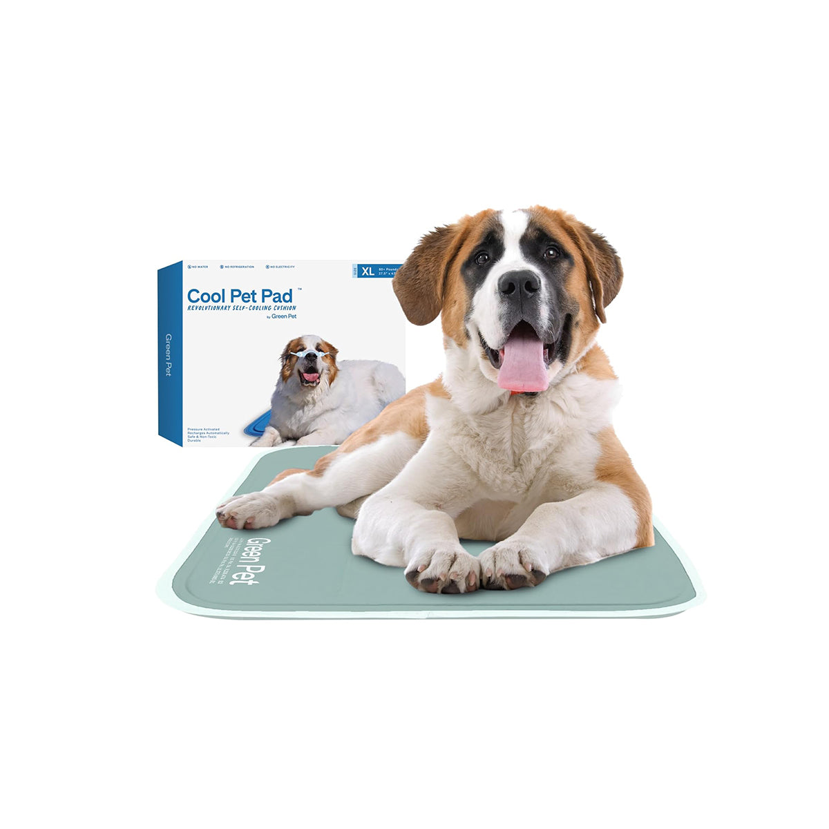 The Green Pet Shop Dog Cooling Mat, Extra Large, Sage