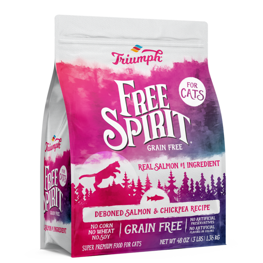 Triumph Free Spirit Grain Free Salmon & Chickpea Recipe Cat Food 3lb bag