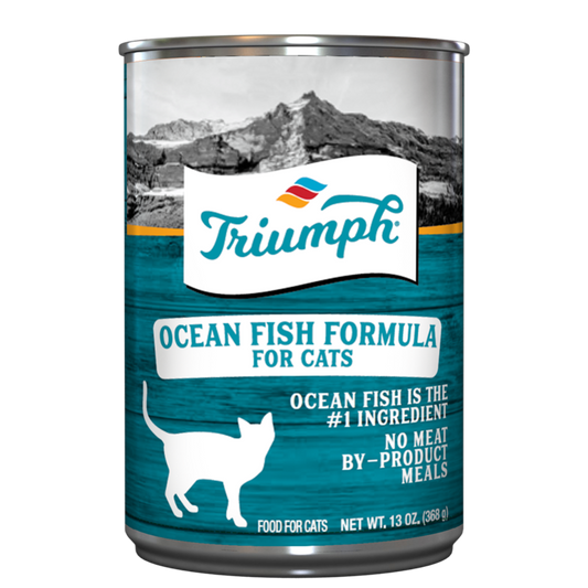 Triumph Ocean Fish Formula Cat Food 13oz can