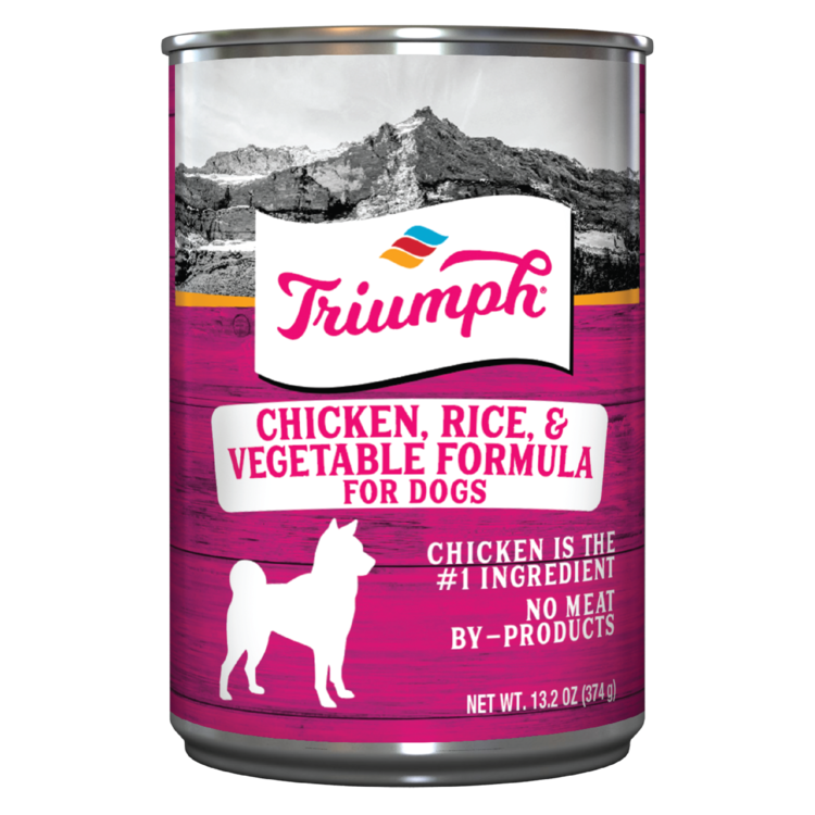 Triumph Chicken, Rice, & Vegetable Formula Dog Food 13.2oz Can