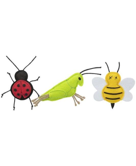Trixie Insects Felt Cat Toy Catnip Toy 11cm Assorted