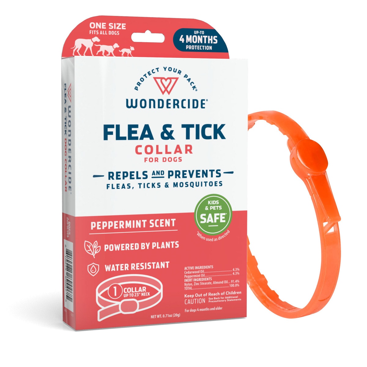 Wondercide Flea & Tick Collar for Dogs Peppermint