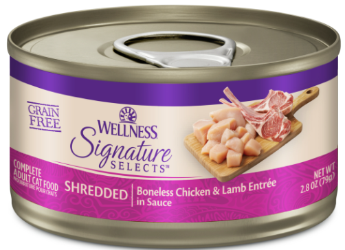 Wellness CORE Signature Selects Shredded Chicken & Lamb Cat Food 2.8oz can