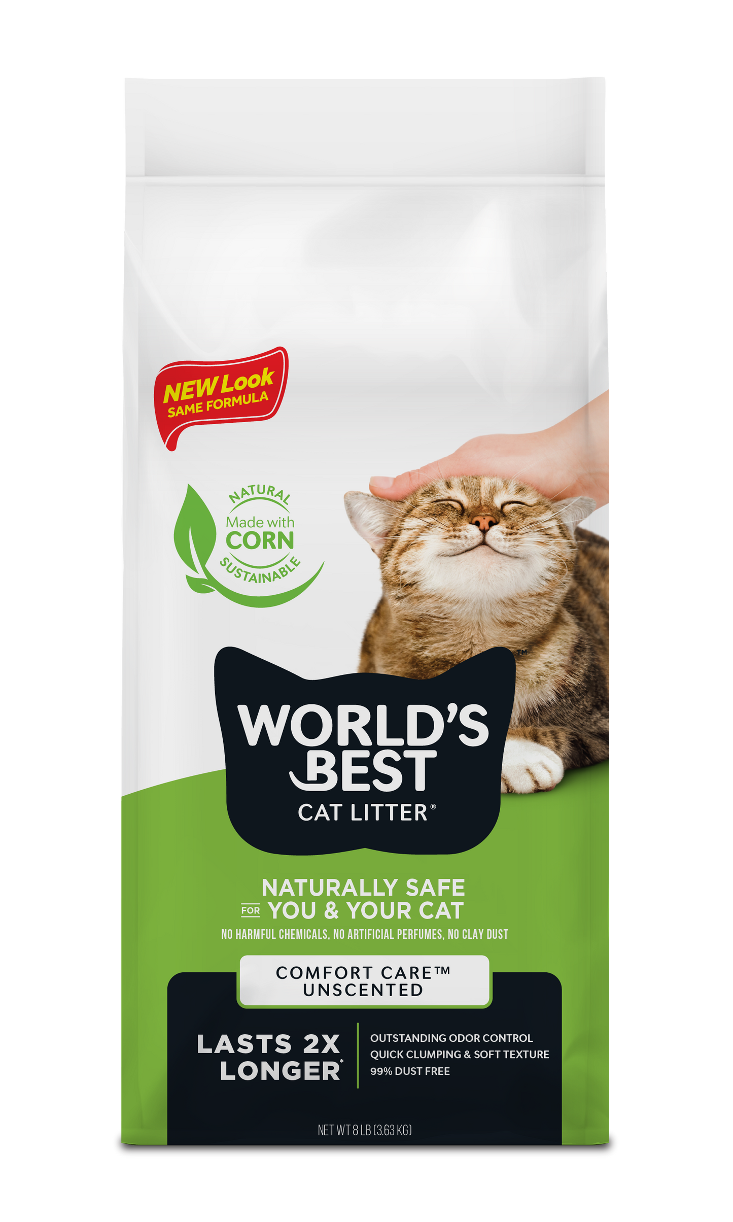 World's Best Cat Litter Clumping Formula, 8lb Bag