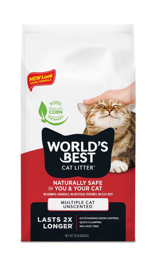 World's Best Cat Litter Multiple Cat Formula, 15lb Bag