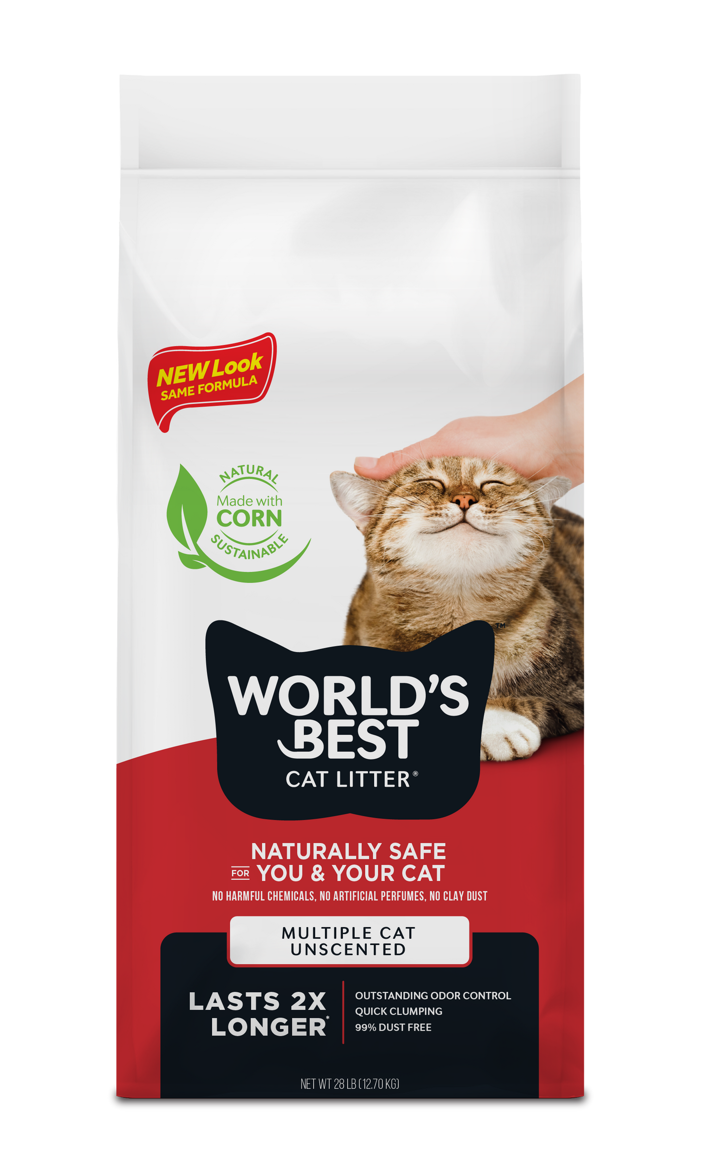 World's Best Cat Litter Multiple Cat Formula, 28lb Bag