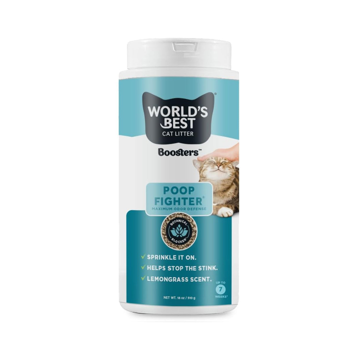 World's Best Cat Litter Boosters Poop Fighter Additive, 18oz