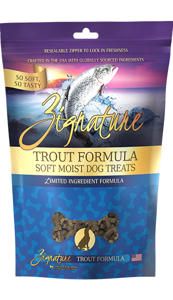 Zignature 4oz Soft Treats Trout