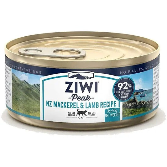 Ziwi Peak Mackerel & Lamb Recipe Canned Cat Food 3oz