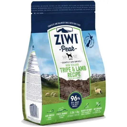 Ziwi Peak Tripe & Lamb Grain Free Air Dried Dog Food 1lb