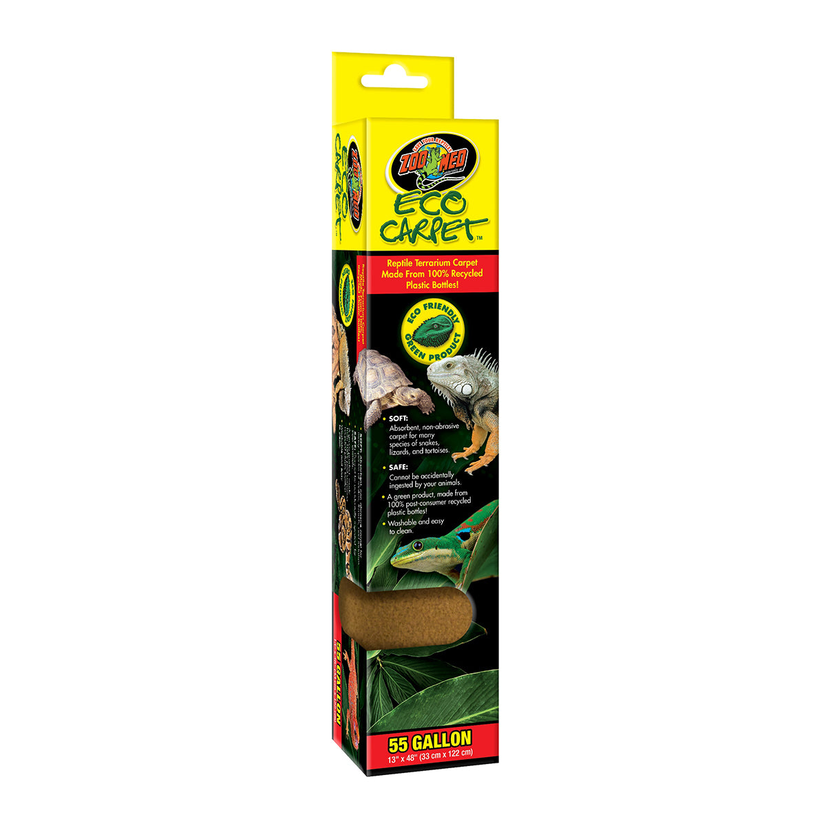 Zoo Med Eco Carpet Reptile Terrarium Carpet, Tan, 55 Gallon