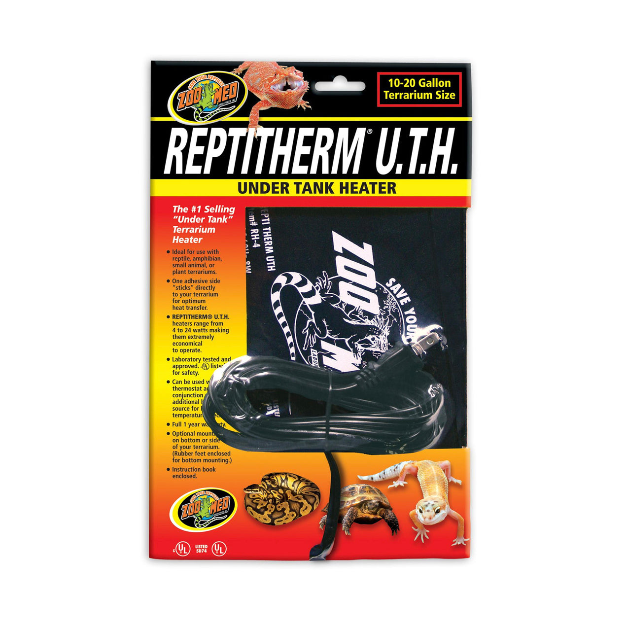 Zoo Med ReptiTherm Under Tank Heater, 10 - 20 Gallon