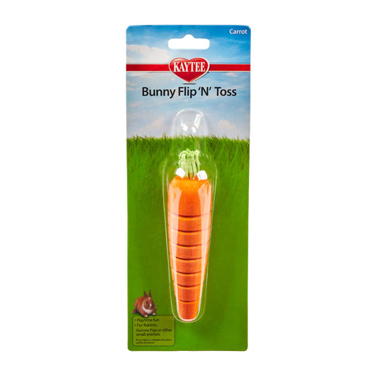 Kaytee Bunny Flip-N-Toss Toy Carrot